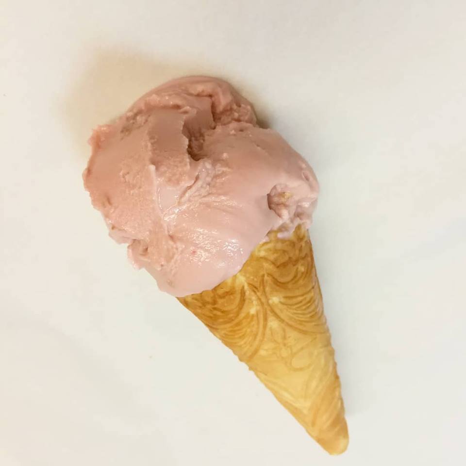 Tea Rose Infused Olive Oil Ice Cream