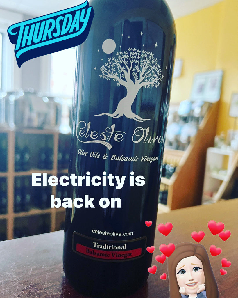 Power is back on at Celeste Oliva